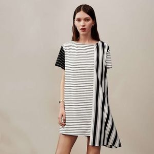 Alice x UO Asymmetrical Striped Dress